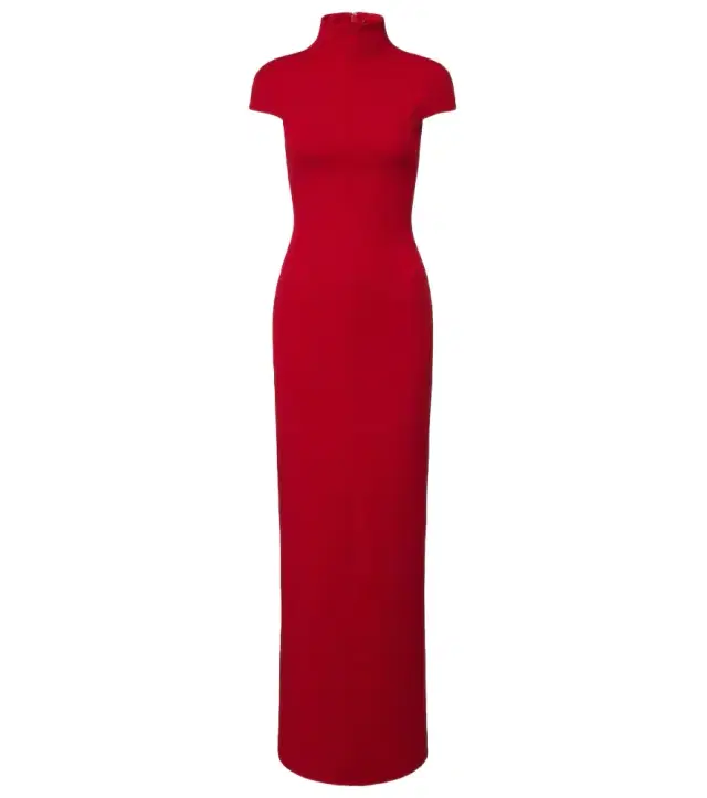 Lang crêpe maxi dress
