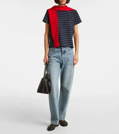 Leset Margo striped cotton jersey T-shirt | Thumbnail 4