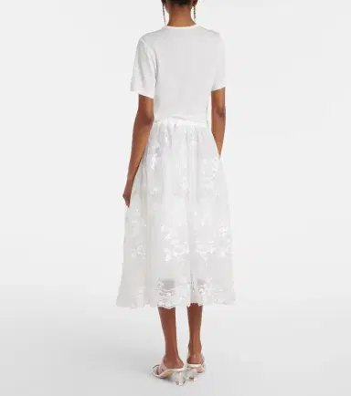Simone Rocha Sequined tulle midi skirt | Thumbnail 3