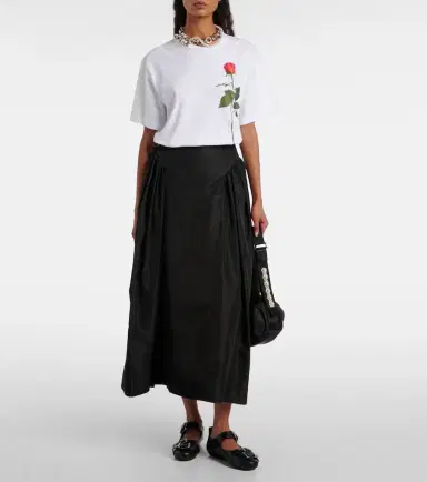 Simone Rocha Printed cotton jersey T-shirt | Thumbnail 3
