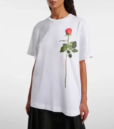 Simone Rocha Printed cotton jersey T-shirt | Thumbnail 5