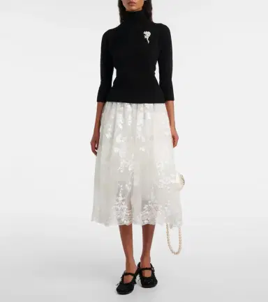 Simone Rocha Embellished cashmere turtleneck sweater | Thumbnail 5 Simone Rocha Embellished cashmere turtleneck sweater | Thumbnail 5