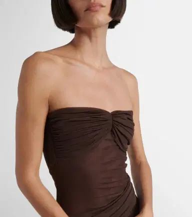 Bananhot Erica ruched strapless maxi dress | Thumbnail 4