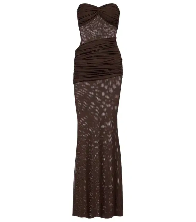 Bananhot Erica ruched strapless maxi dress