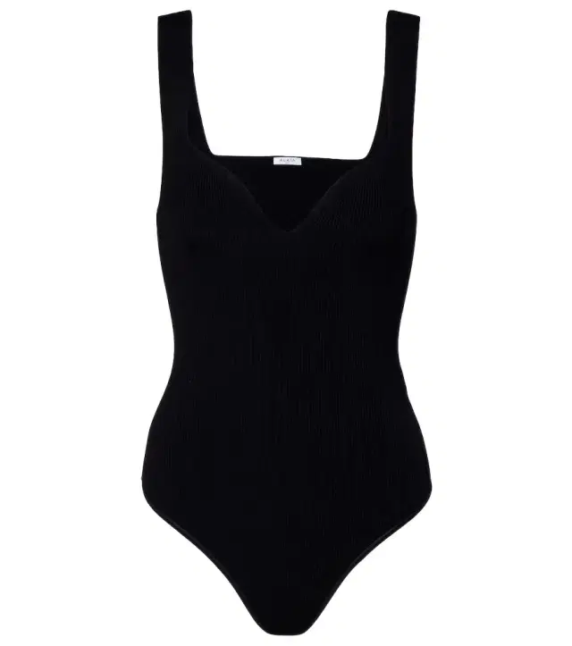 Alaïa Ribbed-knit bodysuit