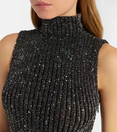 Alaïa Alaïa Sequined midi dress | Thumbnail 6