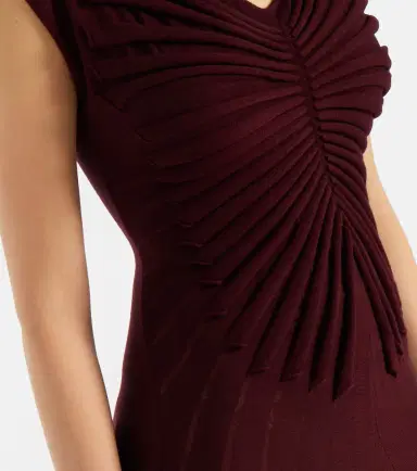Alaïa Alaïa Virgin wool midi dress | Thumbnail 3