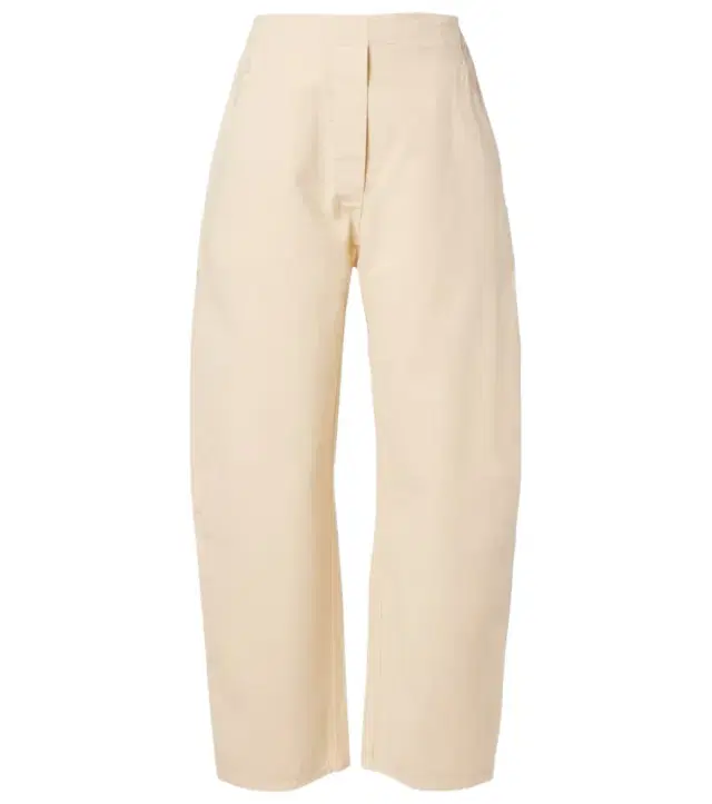 Chloe cotton barrel-leg pants