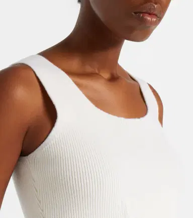 Alaïa Alaïa Ribbed-knit wool-blend bustier | Thumbnail 4