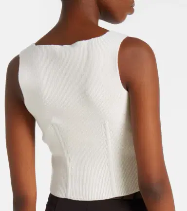 Alaïa Alaïa Ribbed-knit wool-blend bustier | Thumbnail 5