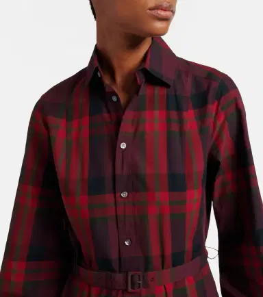 Polo Ralph Lauren Belted plaid cotton-blend shirt dress | Thumbnail 2 Polo Ralph Lauren Belted plaid cotton-blend shirt dress | Thumbnail 2