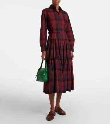 Polo Ralph Lauren Belted plaid cotton-blend shirt dress | Thumbnail 6 Polo Ralph Lauren Belted plaid cotton-blend shirt dress | Thumbnail 6