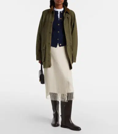 Polo Ralph Lauren Fringed herringbone wool-blend wrap skirt | Thumbnail 2 Polo Ralph Lauren Fringed herringbone wool-blend wrap skirt | Thumbnail 2