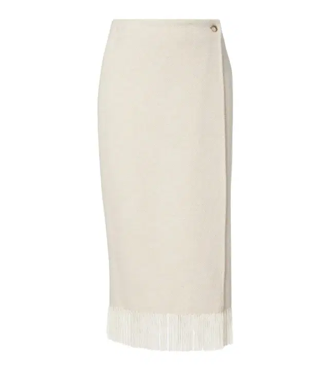 Polo Ralph Lauren Fringed herringbone wool-blend wrap skirt