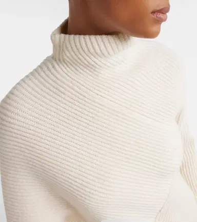 Alaïa Alaïa Asymmetric wool and cashmere sweater | Thumbnail 6
