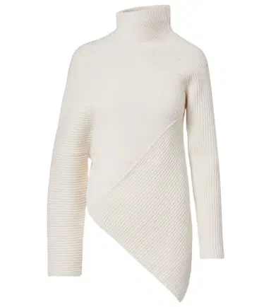 Alaïa Alaïa Asymmetric wool and cashmere sweater | Thumbnail 1
