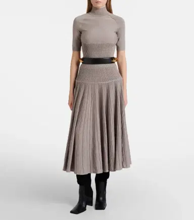 Alaïa Alaïa Ribbed-knit turtleneck wool-blend top | Thumbnail 4 Alaïa Alaïa Ribbed-knit turtleneck wool-blend top | Thumbnail 4