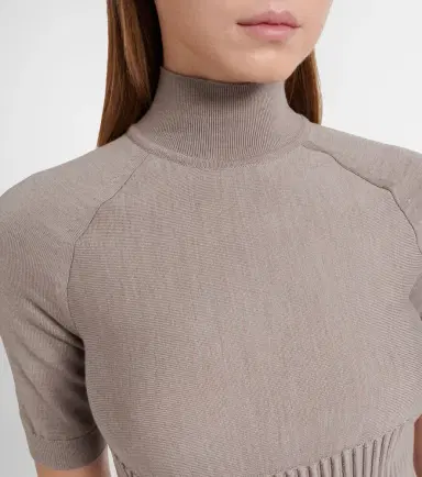 Alaïa Alaïa Ribbed-knit turtleneck wool-blend top | Thumbnail 5 Alaïa Alaïa Ribbed-knit turtleneck wool-blend top | Thumbnail 5