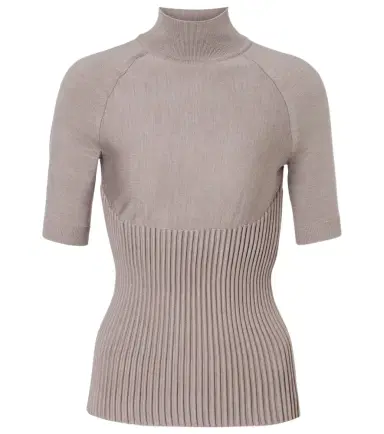 Alaïa Alaïa Ribbed-knit turtleneck wool-blend top | Thumbnail 1 Alaïa Alaïa Ribbed-knit turtleneck wool-blend top | Thumbnail 1