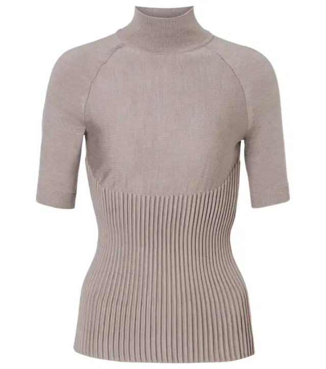 Alaia Alaïa Ribbed-knit turtleneck wool-blend top