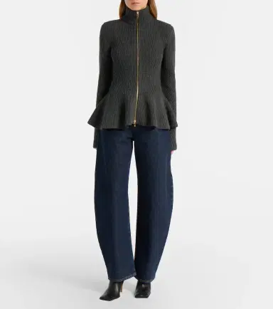 Alaïa Alaïa Wool and cashmere cardigan | Thumbnail 6