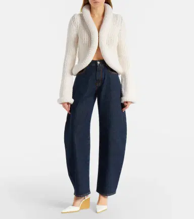 Alaïa Alaïa Padded wool-blend cardigan | Thumbnail 2