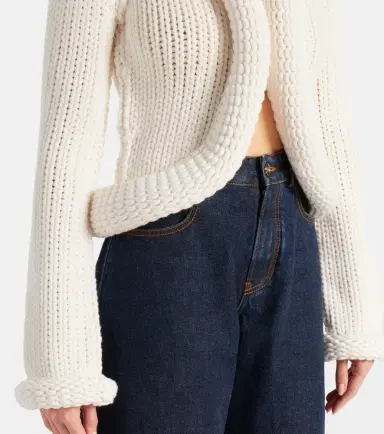 Alaïa Alaïa Padded wool-blend cardigan | Thumbnail 3