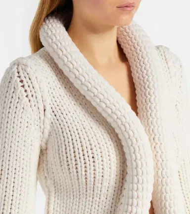 Alaïa Alaïa Padded wool-blend cardigan | Thumbnail 6