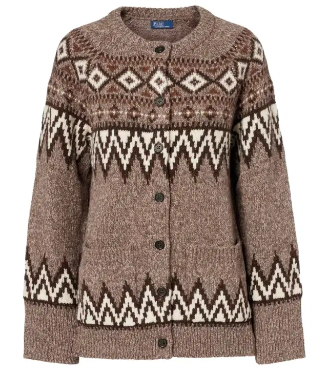 Polo Ralph Lauren Fair Isle jacquard wool-blend cardigan