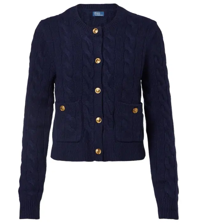 Polo Ralph Lauren Cable-knit wool and cashmere cardigan