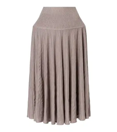 Alaïa Alaïa Pleated wool-blend midi skirt | Thumbnail 1