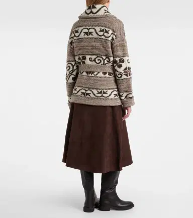 Polo Ralph Lauren Jacquard wool-blend wrap cardigan | Thumbnail 3 Polo Ralph Lauren Jacquard wool-blend wrap cardigan | Thumbnail 3
