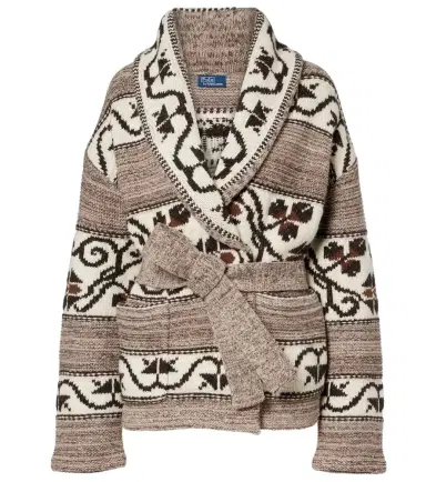 Polo Ralph Lauren Jacquard wool-blend wrap cardigan | Thumbnail 1 Polo Ralph Lauren Jacquard wool-blend wrap cardigan | Thumbnail 1