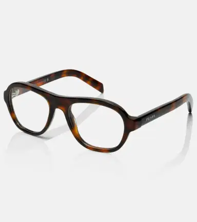 Prada Logo aviator glasses | Thumbnail 3