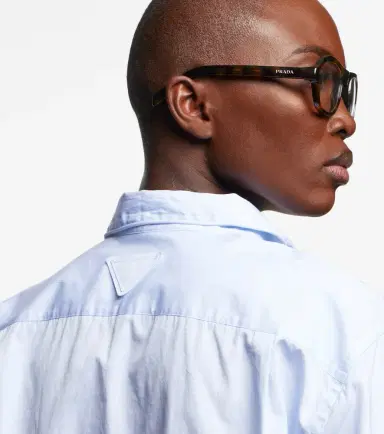 Prada Logo aviator glasses | Thumbnail 5