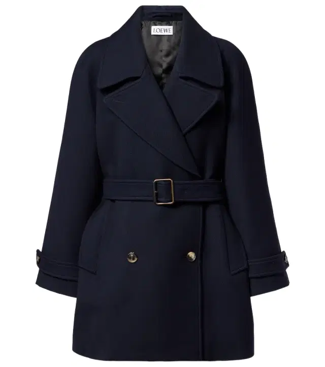 Loewe Belted double-breasted wool coat