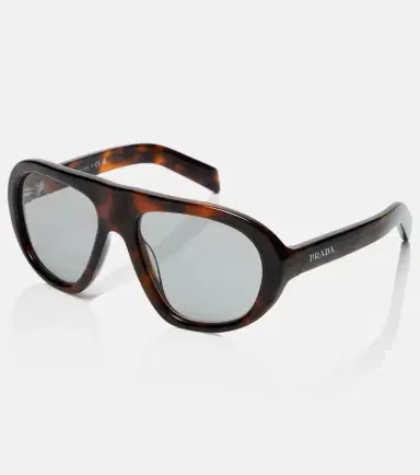 Prada Logo aviator sunglasses | Thumbnail 3