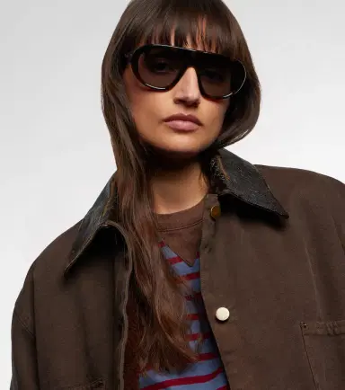 Prada Logo aviator sunglasses | Thumbnail 5