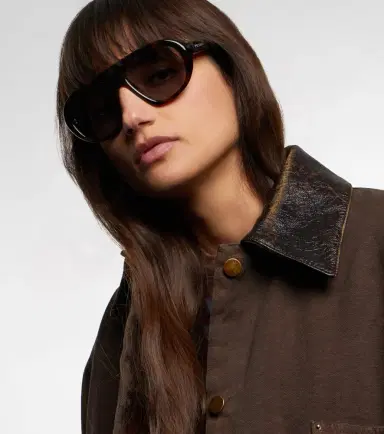 Prada Logo aviator sunglasses | Thumbnail 6