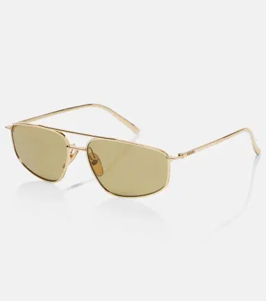 Prada Logo aviator sunglasses | Thumbnail 4 Prada Logo aviator sunglasses | Thumbnail 4