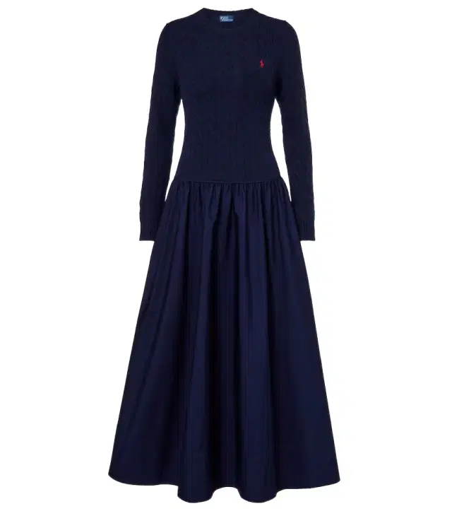 Polo Ralph Lauren Cotton and wool-blend maxi dress
