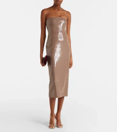 Alex Perry Sequined strapless midi dress | Thumbnail 2