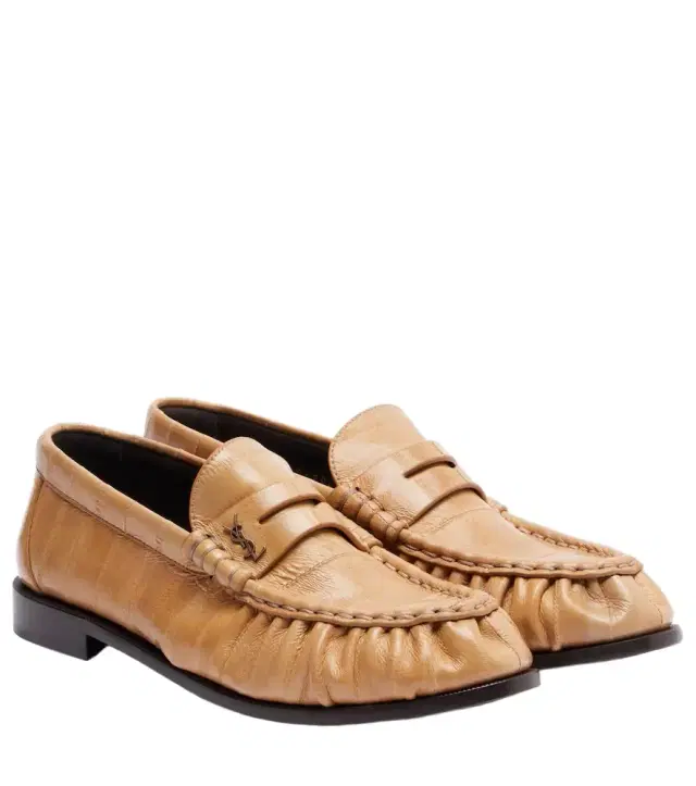 Saint Laurent Eel leather penny loafers