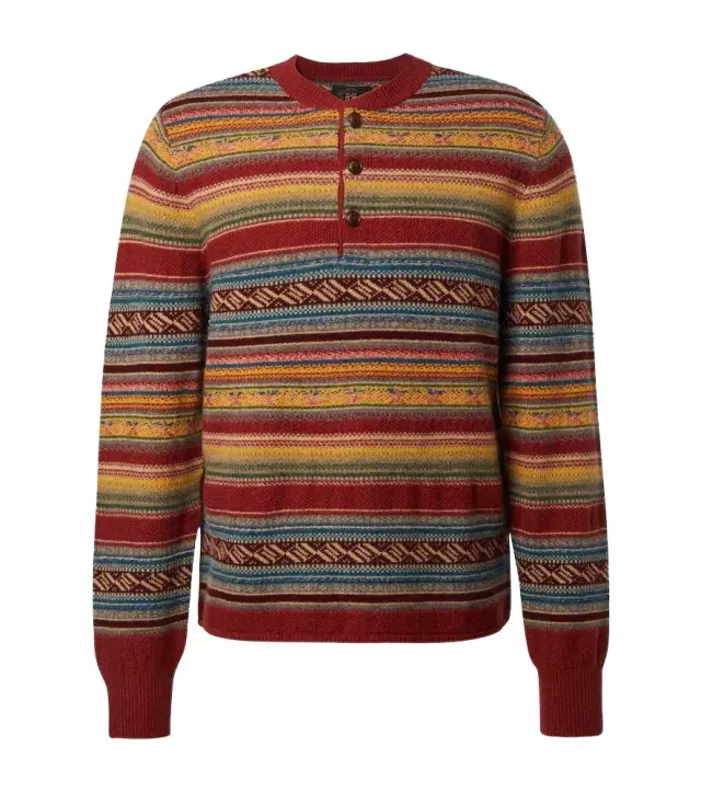 Wool-blend jacquard sweater
