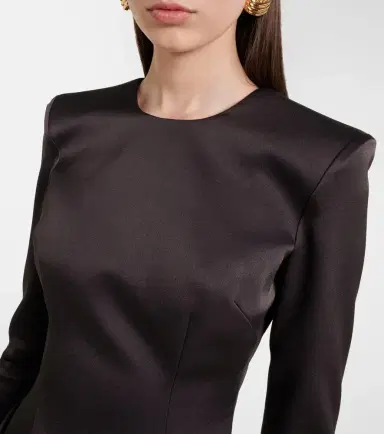 Alex Perry Draped satin crêpe cocktail dress | Thumbnail 5
