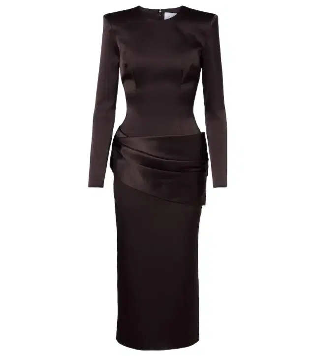 Alex Perry Draped satin crêpe cocktail dress