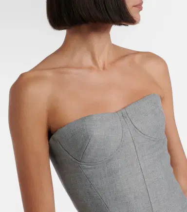 Alex Perry Draped bustier dress | Thumbnail 2