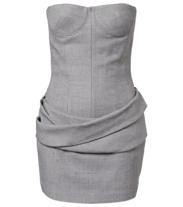 Alex Perry Draped bustier dress