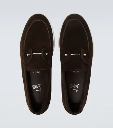 Christian Louboutin Chambeliboat suede slip-on shoes | Thumbnail 4 Christian Louboutin Chambeliboat suede slip-on shoes | Thumbnail 4