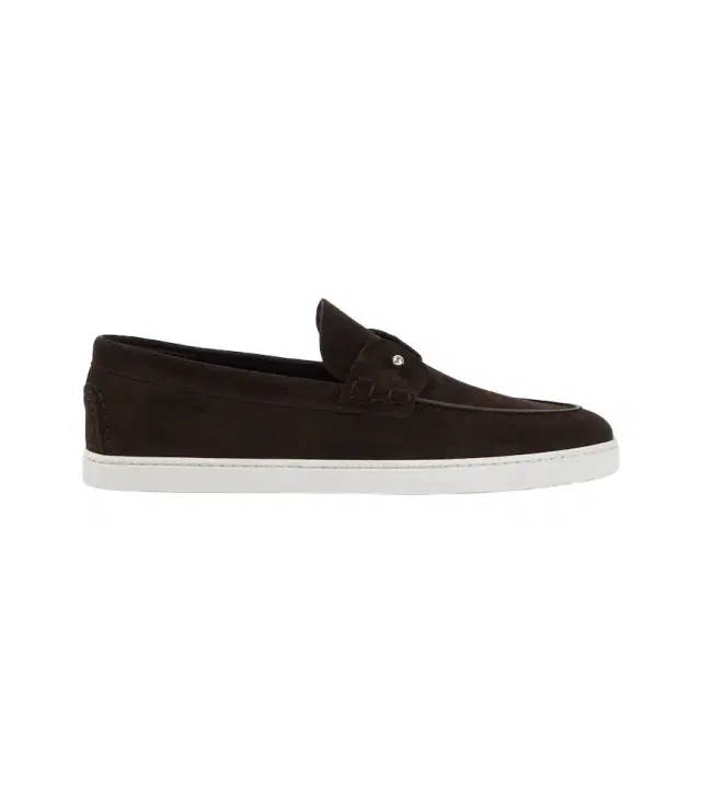 Christian Louboutin Chambeliboat suede slip-on shoes